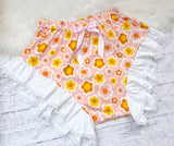 Daisies and Lace Ruffled Bloomers (Large)